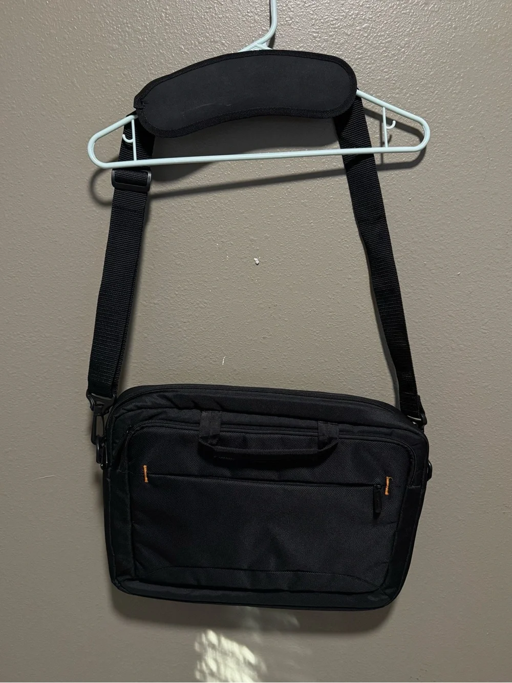Amazon Basics Black Laptop Messenger Bag for Men